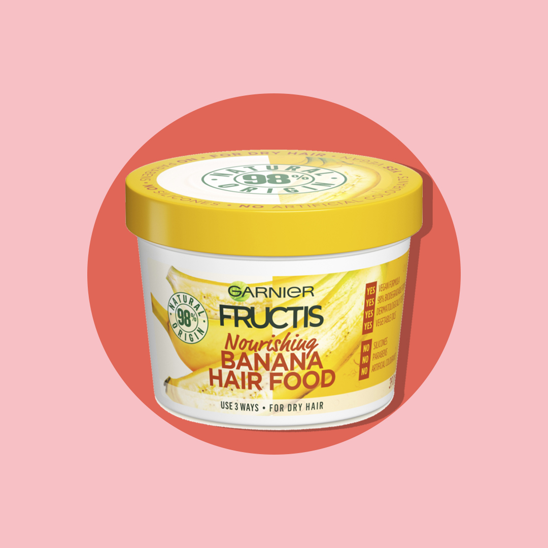 masca de par Garnier Fructis Banana Hair Food